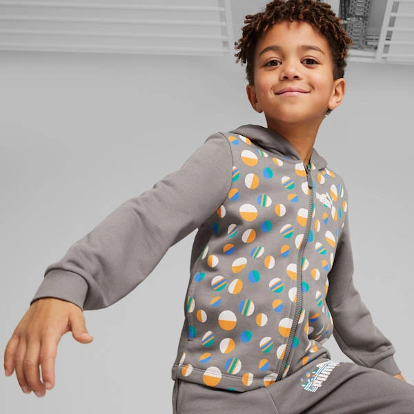 Bluza z kapturem ESS+ SUMMER CAMP PUMA dla maluchów Idealna na letnie przygody Super jakość dla małych odkrywców